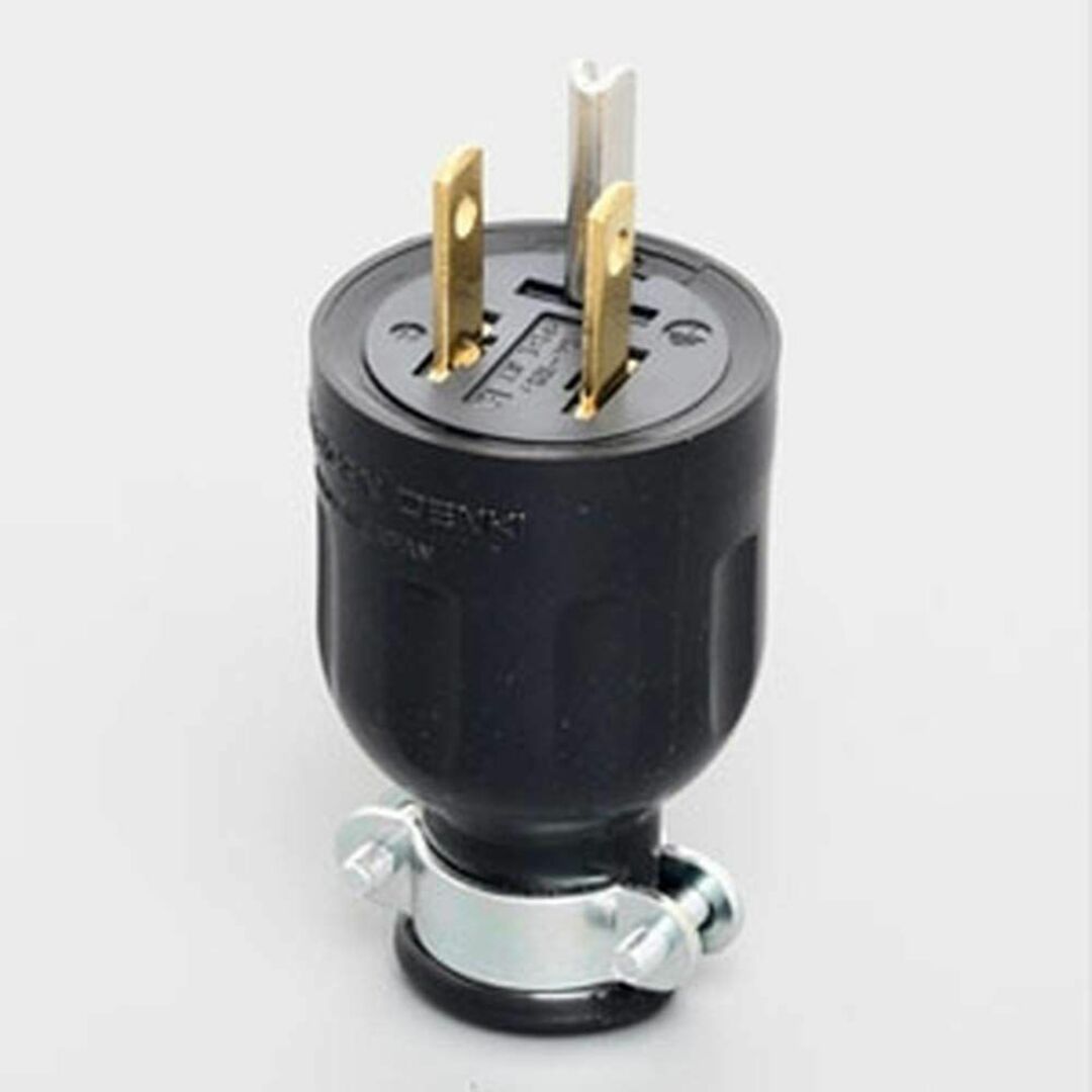 平刃形 ゴムプラグ 接地2P15A125V 7112GR-New インテリア/住まい/日用品のインテリア/住まい/日用品 その他(その他)の商品写真