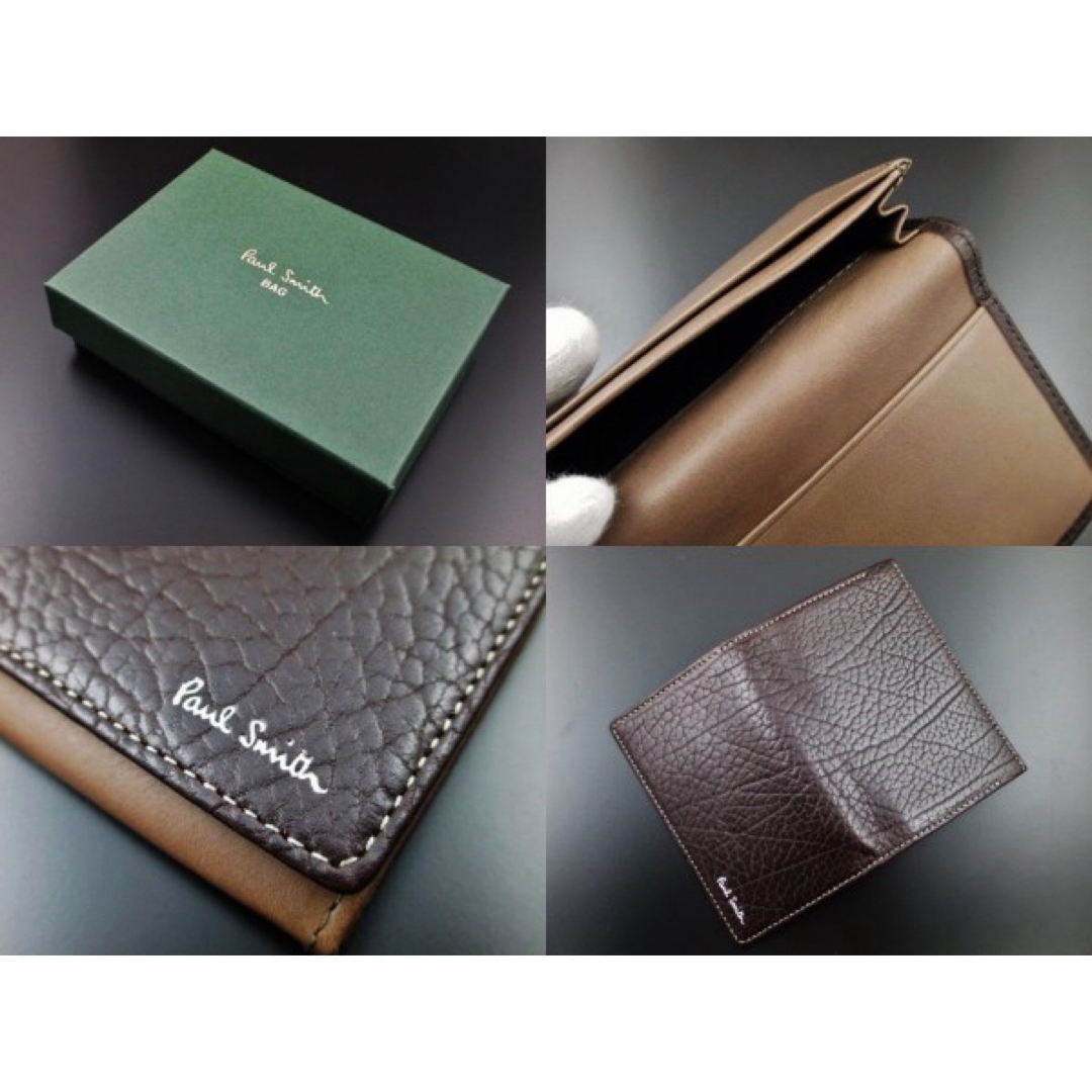 ☆贈り物に☆新品☆箱付 ポールスミス シルバーロゴ 名刺入れ 濃茶☆ ☆贈り物に☆新品☆箱付 ポールスミス シルバーロゴ 名刺入れ 濃茶☆