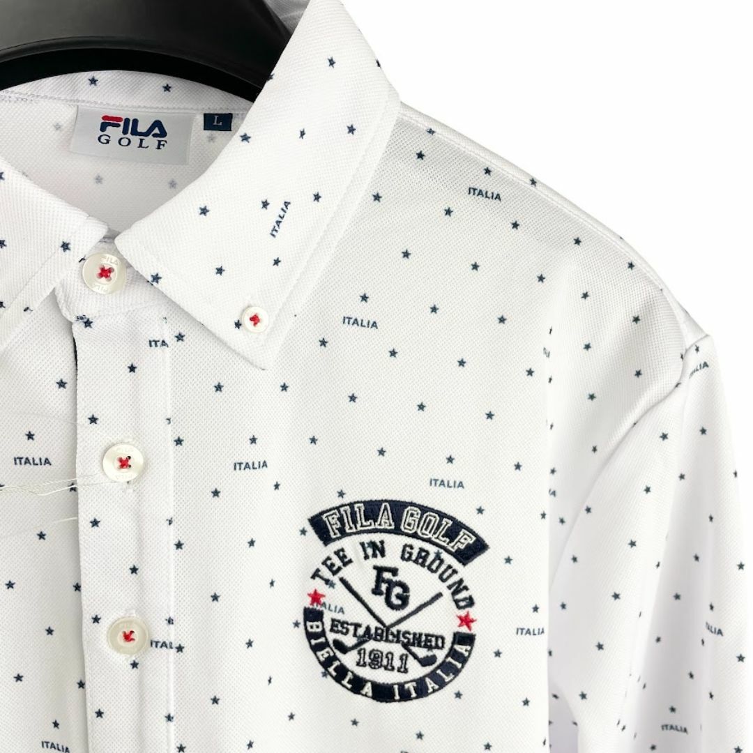 FILA - 新品○FILA GOLF○ ボタンダウン 長袖ポロシャツ 吸汗速 FILA - 新品○FILA GOLF○ ボタンダウン 長袖ポロシャツ 吸汗速
