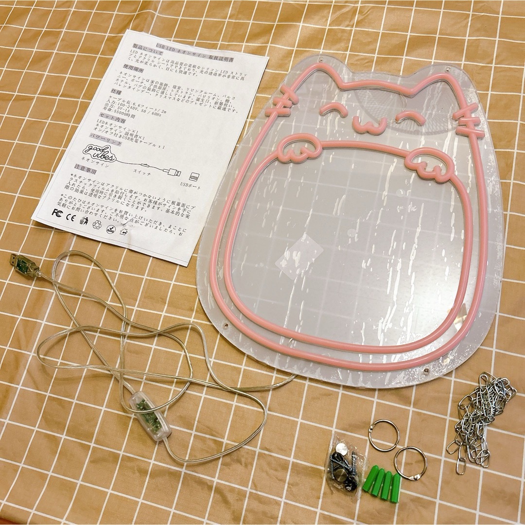 ネオンサイン 猫ネオンライト ピンク LEDライト 調光可能 壁飾り ネオンサイン 猫ネオンライト ピンク LEDライト 調光可能 壁飾り