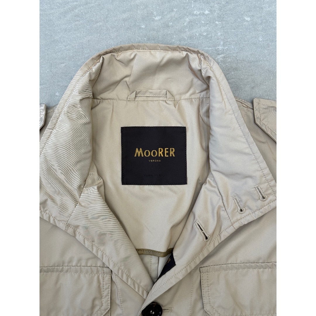 ムーレー M65 ナイロン ブルゾン ベージュ MooRER SILIO-KM ムーレー M65 ナイロン ブルゾン ベージュ MooRER SILIO-KM