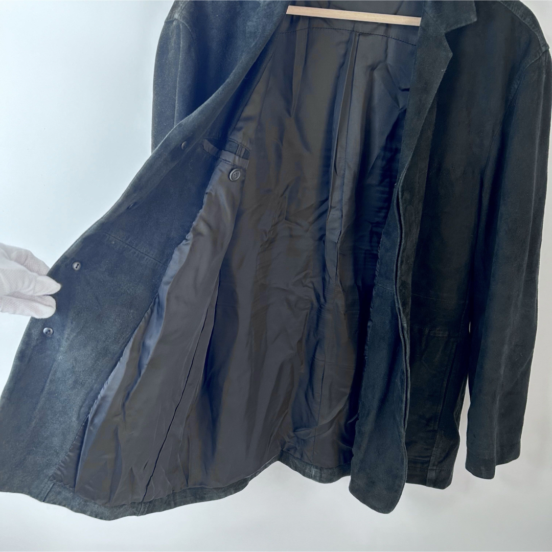 ISSEY MIYAKE MEN イッセイミヤケ スウェードジャケット ブラック ISSEY MIYAKE MEN イッセイミヤケ スウェードジャケット ブラック
