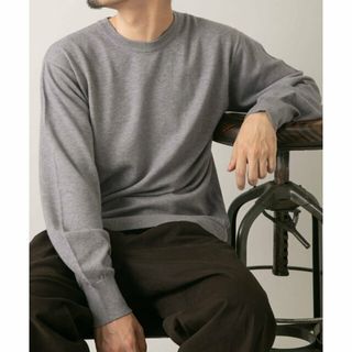 アーバンリサーチロッソ(URBAN RESEARCH ROSSO)の【GRAY】ウォッシャブルストレッチクルーネックニット(ニット/セーター)