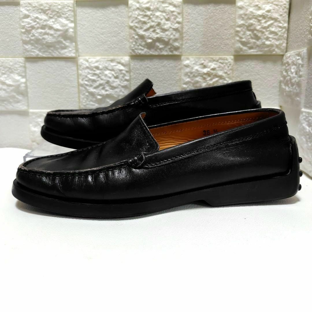 TOD´S ドライビングシューズ 23.5cm 黒 レザー ローヒール TOD´S ドライビングシューズ 23.5cm 黒 レザー ローヒール