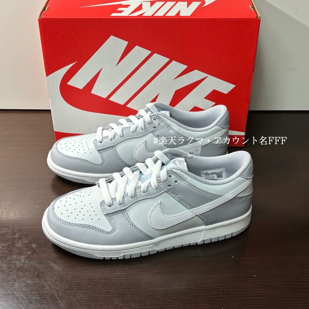 NIKE - 【新品24.5cm】NIKE ダンク ロー GS ウルフグレー NIKE - 【新品24.5cm】NIKE ダンク ロー GS ウルフグレー