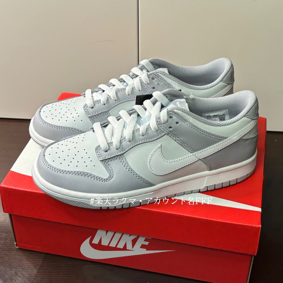 NIKE - 【新品24.5cm】NIKE ダンク ロー GS ウルフグレー NIKE - 【新品24.5cm】NIKE ダンク ロー GS ウルフグレー