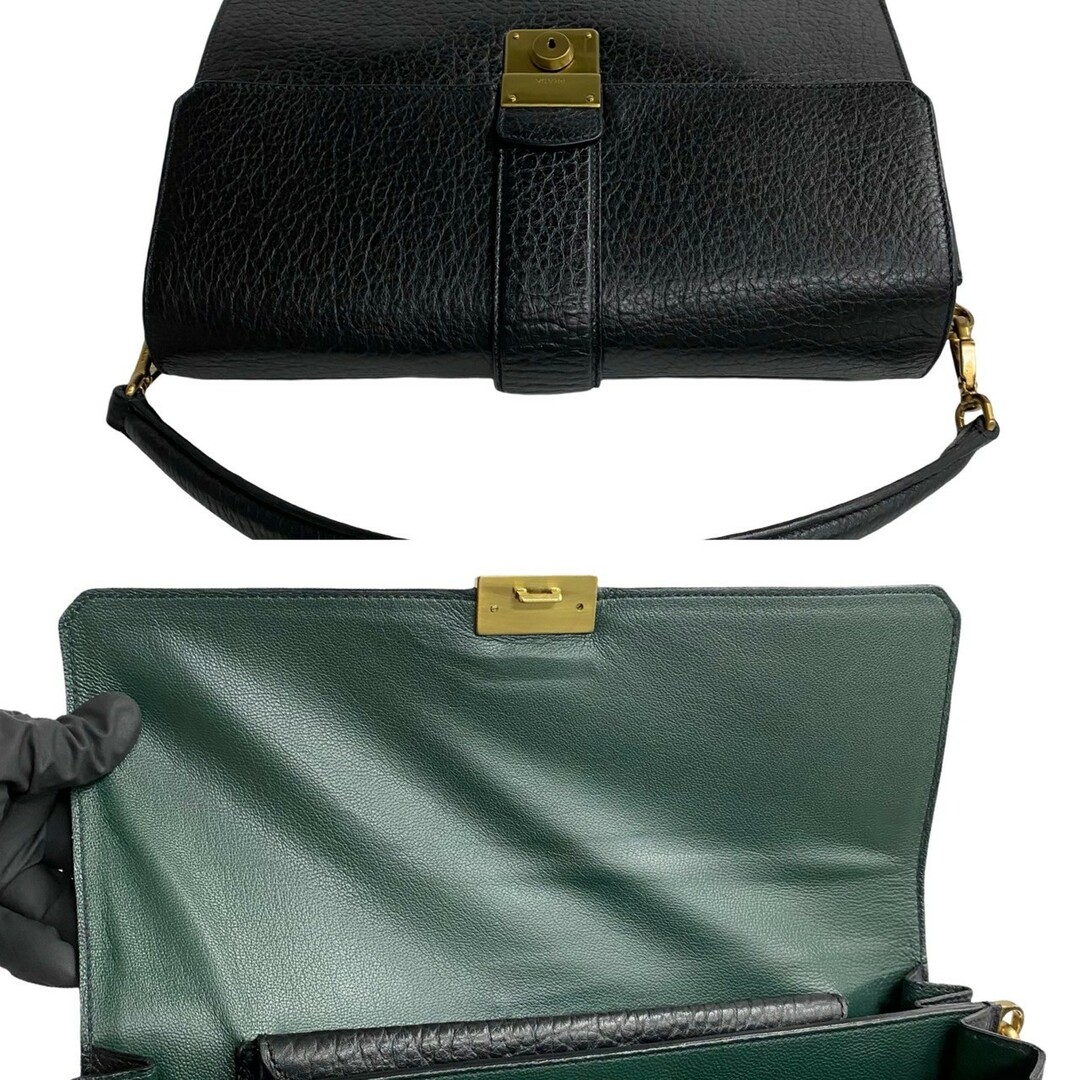 極 美品 希少品 カード 鍵付き PRADA プラダ ロゴ 金具 レザー