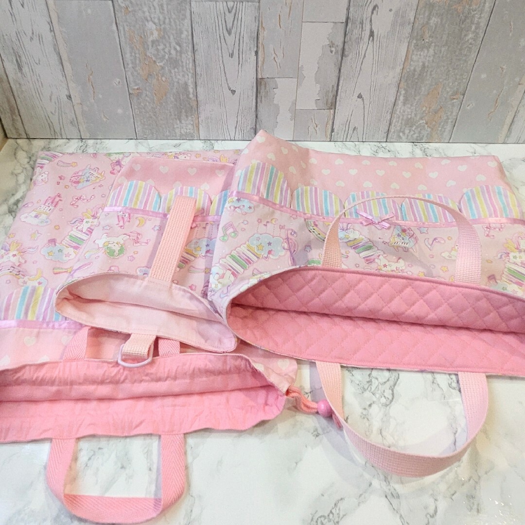 入学3点セット レッスンバッグ 上履き入れ 大きめ体操着袋 入学3点セット レッスンバッグ 上履き入れ 大きめ体操着袋
