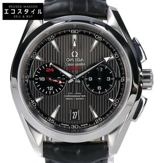 オメガ(OMEGA)のオメガ 美品 231.13.43.52.06.001 シーマスター アクアテラ クロノグラフ GMT 150M 自動巻き(腕時計(アナログ))