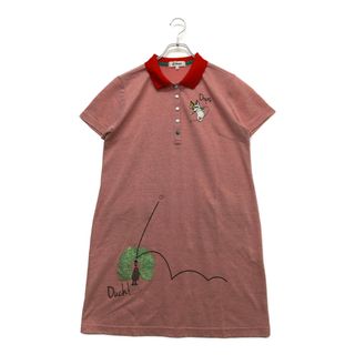 coco 中古 エムユースポーツ MU SPORTS レディース ワンピース 44(LL) 赤 レッド 半袖(ウエア)