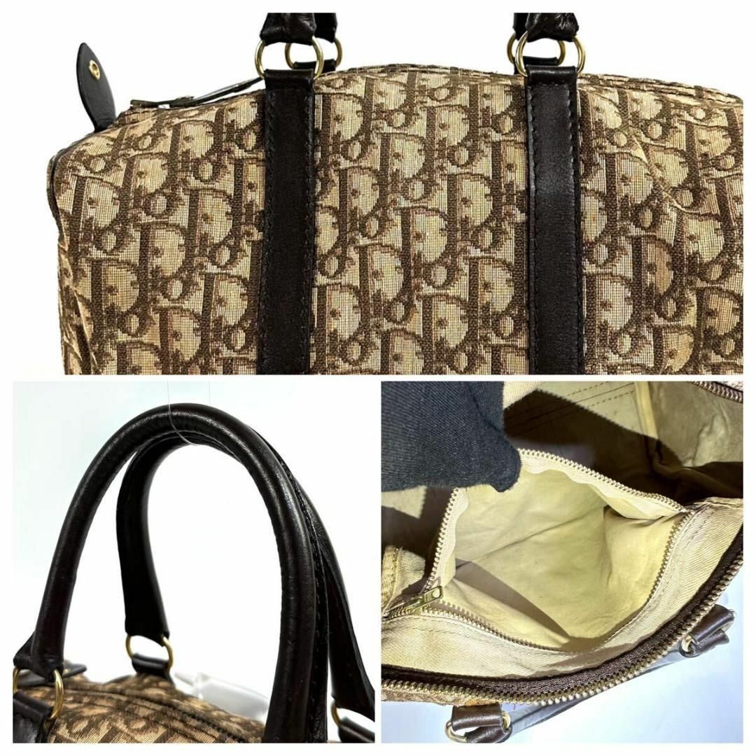 美品】Christian Dior ヴィンテージ トロッターミニボストンバッグ 美品】Christian Dior ヴィンテージ トロッターミニボストンバッグ