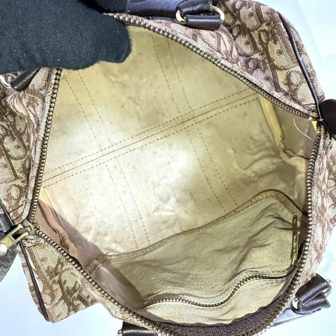 美品】Christian Dior ヴィンテージ トロッターミニボストンバッグ 美品】Christian Dior ヴィンテージ トロッターミニボストンバッグ