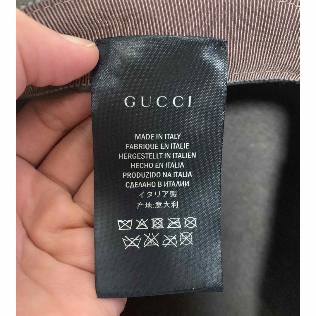 GUCCI】グッチ ベレー帽 グレー GUCCI】グッチ ベレー帽 グレー