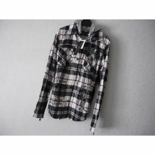 インジアティック(in the attic)の半額以下★リブ切替2WAYシャツ　ネル　刺繍(シャツ)