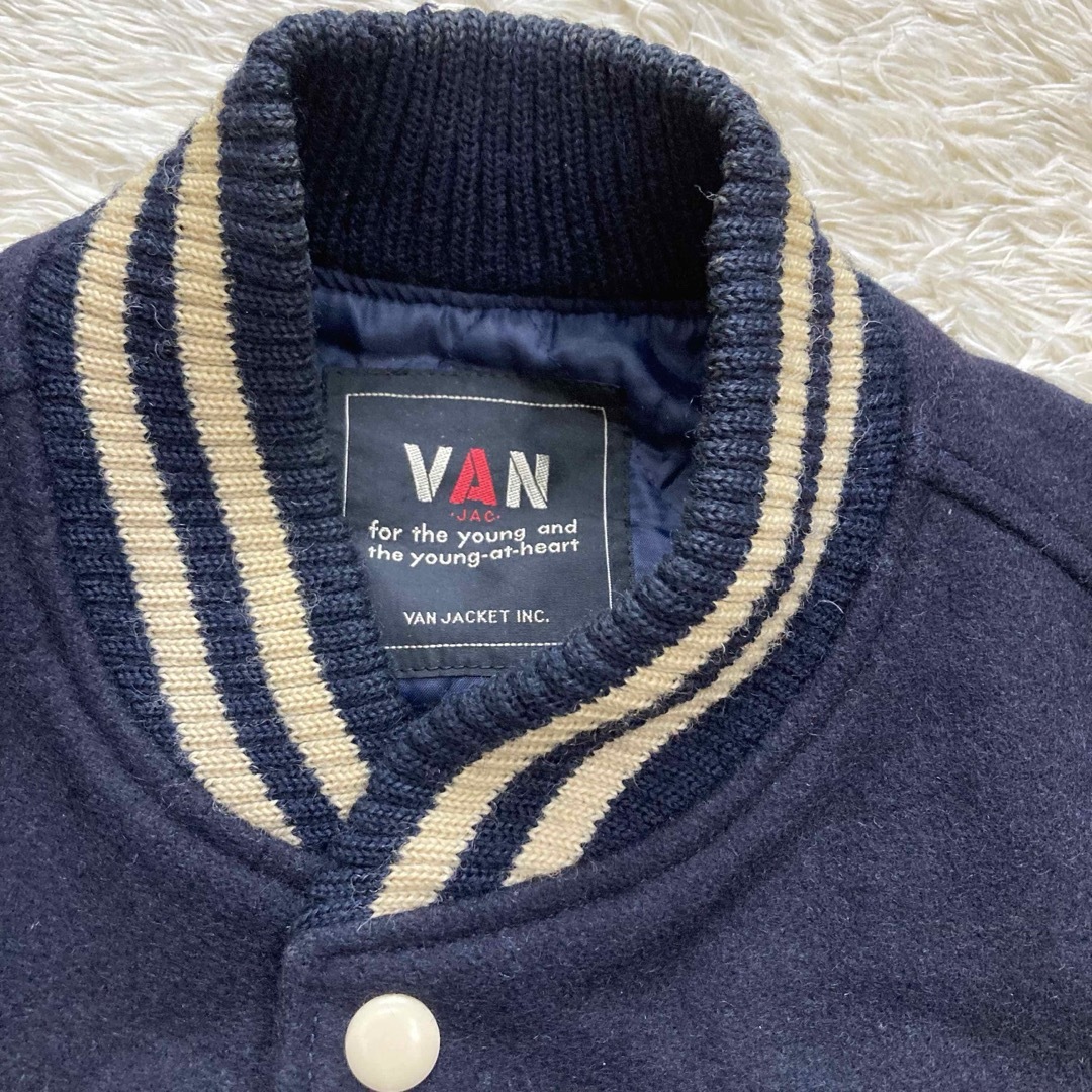 VAN Jacket - 【激レア】90s VAN jacket ヴィンテージ 袖レザー VAN Jacket - 【激レア】90s VAN jacket ヴィンテージ 袖レザー