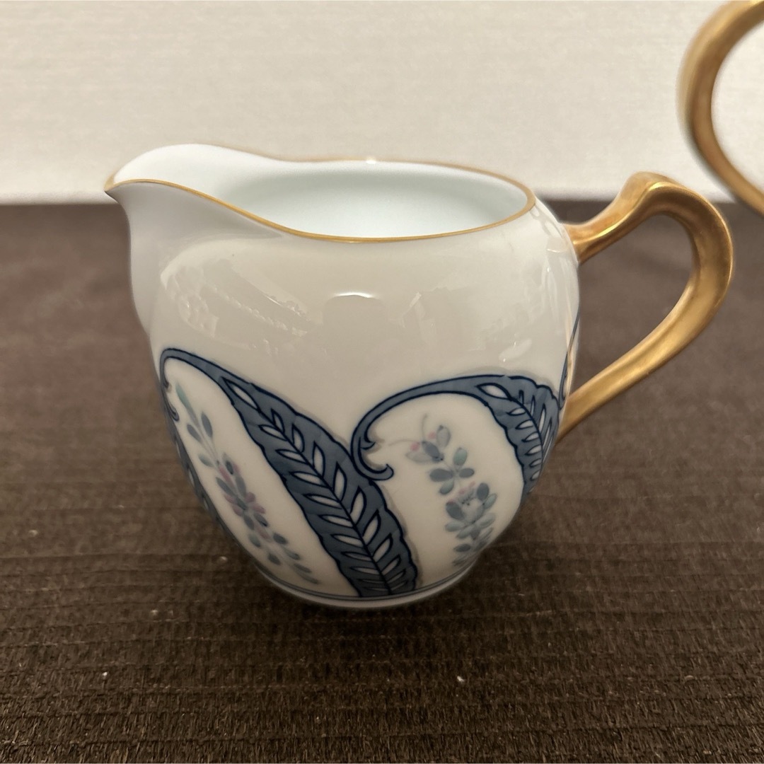 大倉陶園 呉須更紗 ティーポット クリーマー 金彩 技法シリーズ 大倉陶園 呉須更紗 ティーポット クリーマー 金彩 技法シリーズ