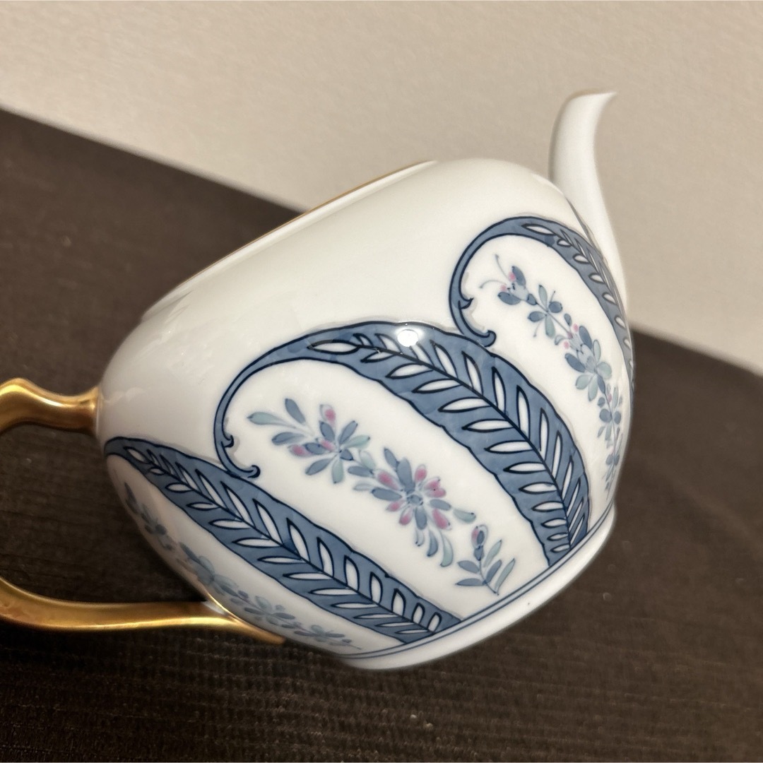 大倉陶園 呉須更紗 ティーポット クリーマー 金彩 技法シリーズ 大倉陶園 呉須更紗 ティーポット クリーマー 金彩 技法シリーズ