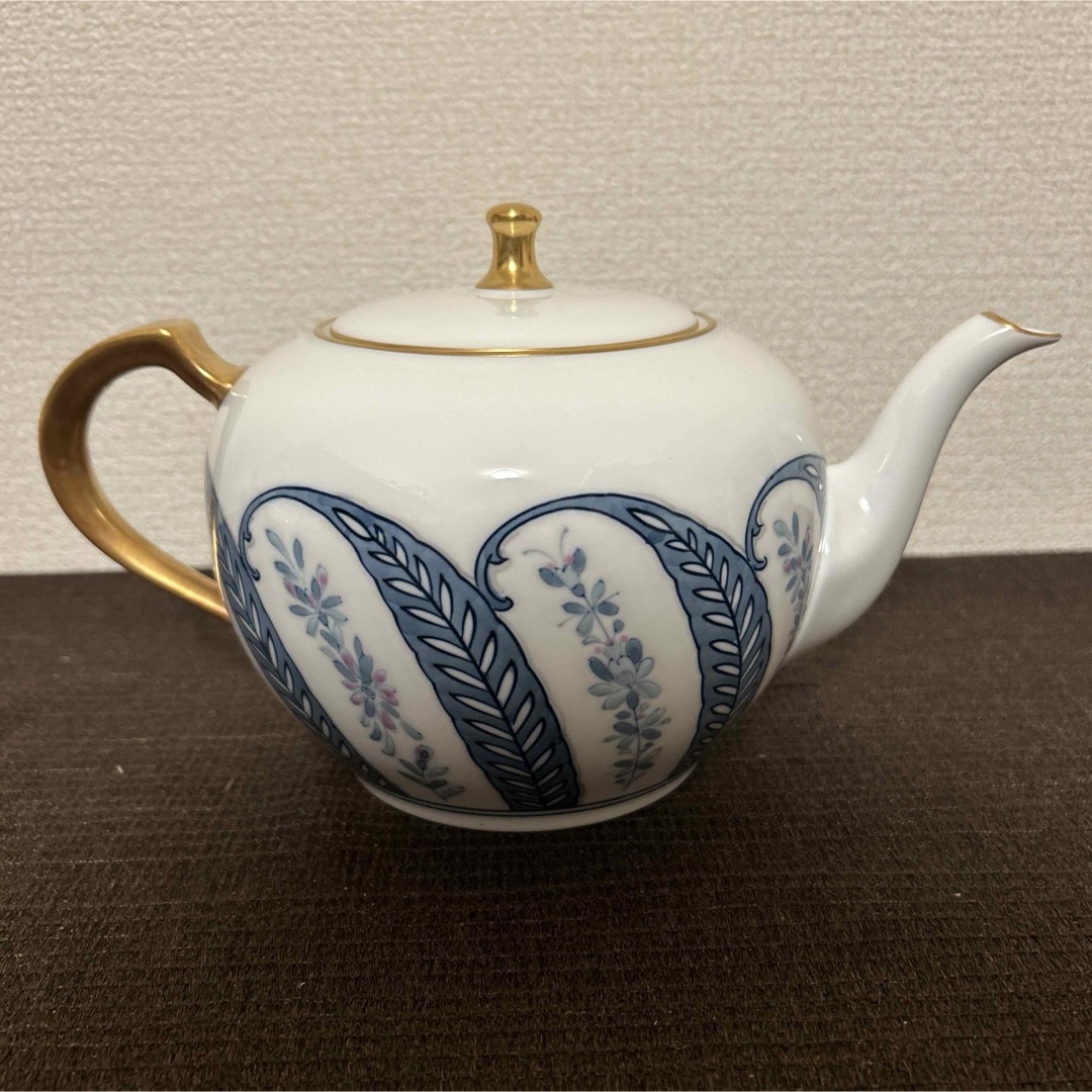 大倉陶園 呉須更紗 ティーポット クリーマー 金彩 技法シリーズ 大倉陶園 呉須更紗 ティーポット クリーマー 金彩 技法シリーズ