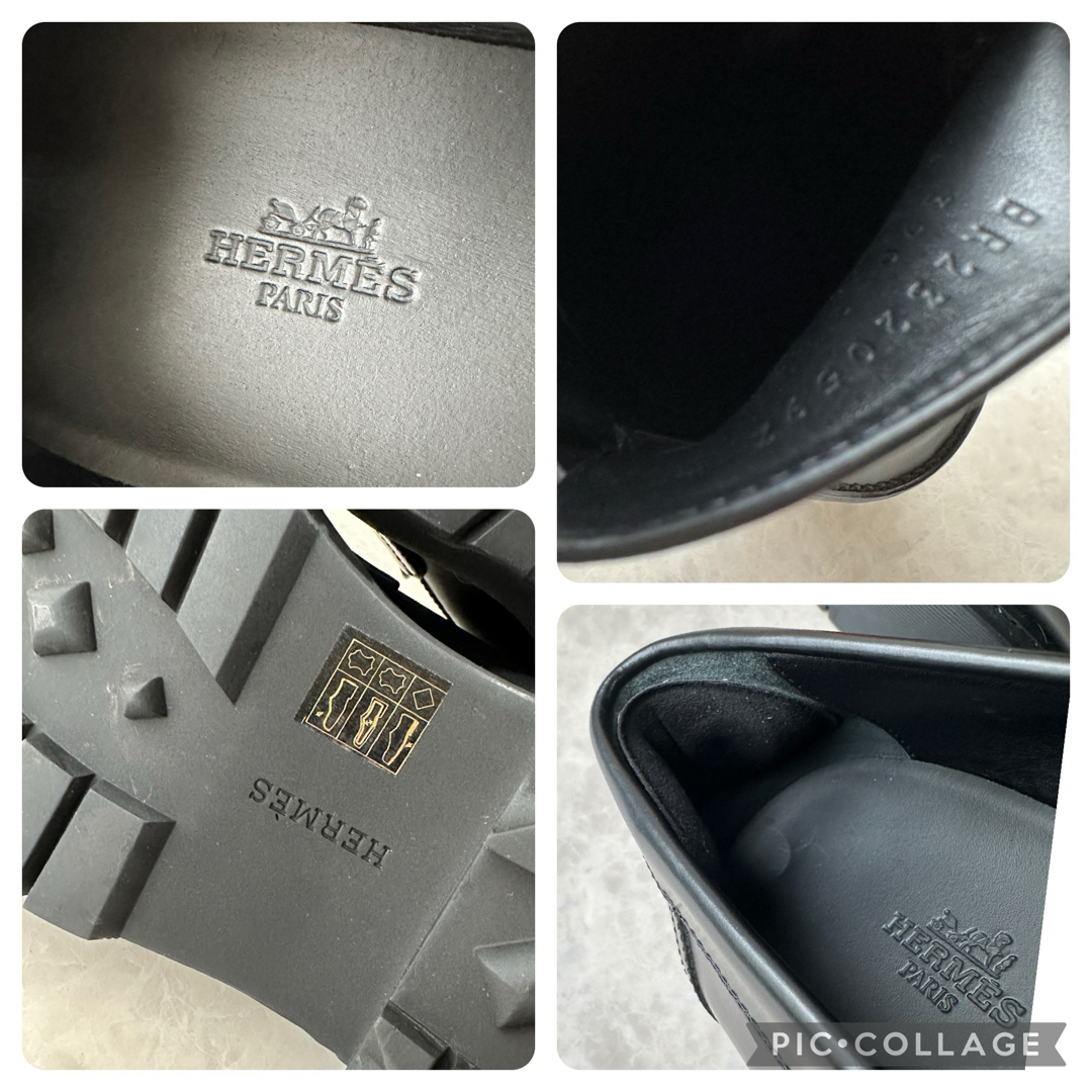 HERMES - エルメス HERMES ヒッチ HITCH 厚底ローファー1度のみ HERMES - エルメス HERMES ヒッチ HITCH 厚底ローファー1度のみ