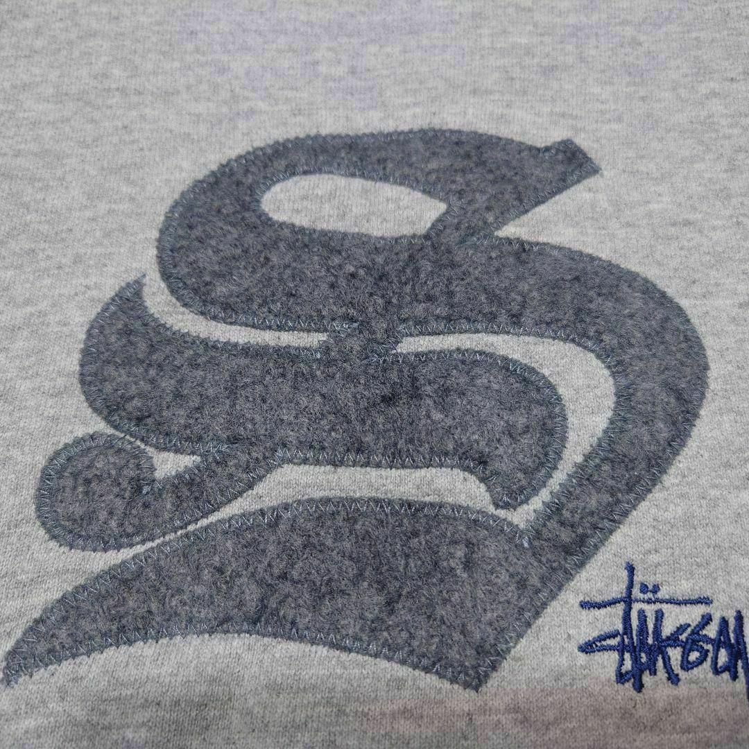 STUSSY - USA製 90s STUSSY ビッグロゴ刺繍 スウェット STUSSY - USA製 90s STUSSY ビッグロゴ刺繍 スウェット