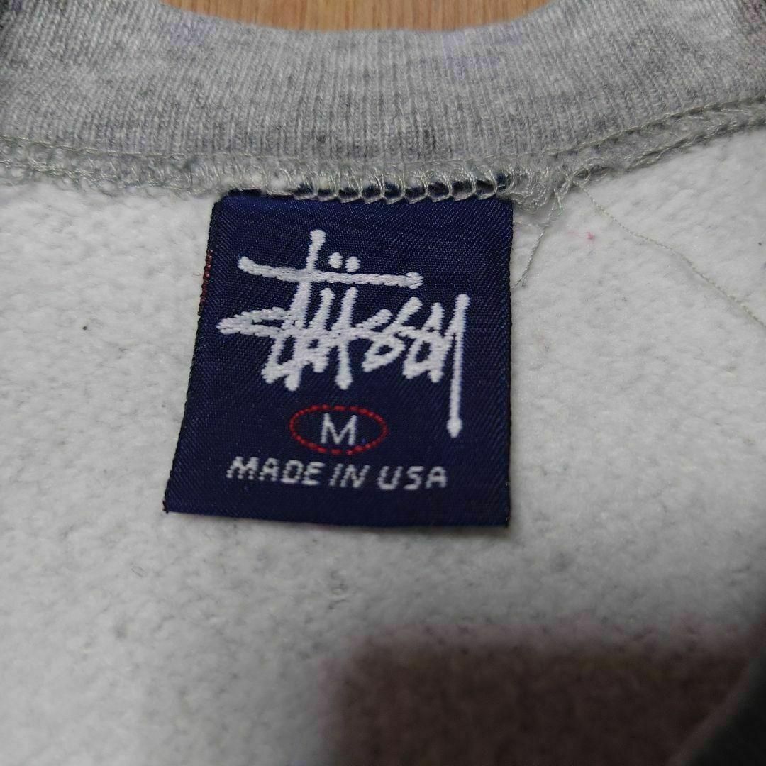 STUSSY - USA製 90s STUSSY ビッグロゴ刺繍 スウェット STUSSY - USA製 90s STUSSY ビッグロゴ刺繍 スウェット