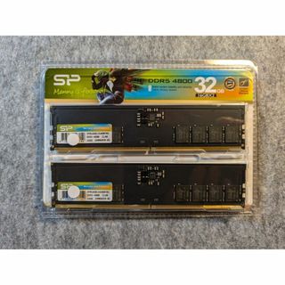 シリコンパワーDDR5 32GBメモリ (2x16GB)  PC5-38400(PCパーツ)