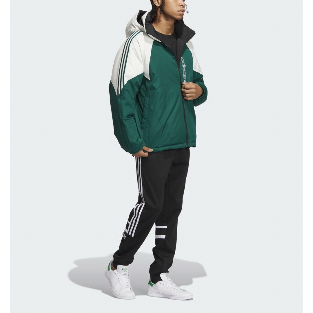 adidas - アディダス リバーシブル ダウン ジャケット ブラック adidas - アディダス リバーシブル ダウン ジャケット ブラック