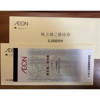 イオン(AEON)のイオン北海道(イオン、マックスバリュ等…)　　株主優待券　10000円分(ショッピング)
