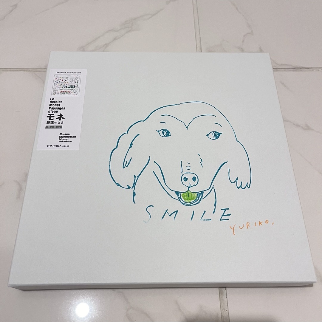 スカーフ大 石田ゆり子 Shogo Sekine 富岡シルク モネ展 睡蓮の スカーフ大 石田ゆり子 Shogo Sekine 富岡シルク モネ展 睡蓮の