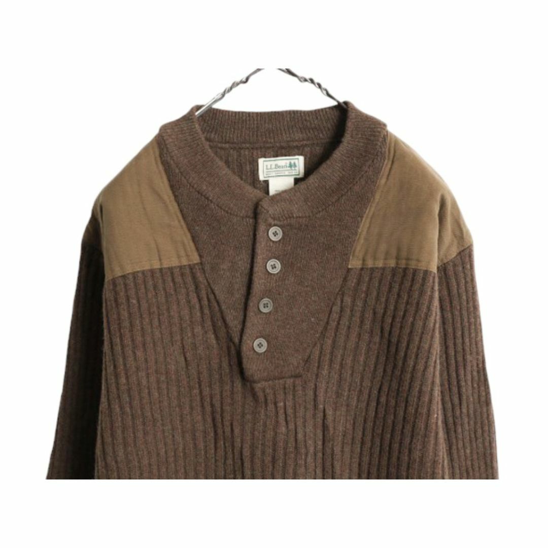 激安通販 L.L.Bean - エルエルビーン ヘンリーネック コマンド ニット 男性用