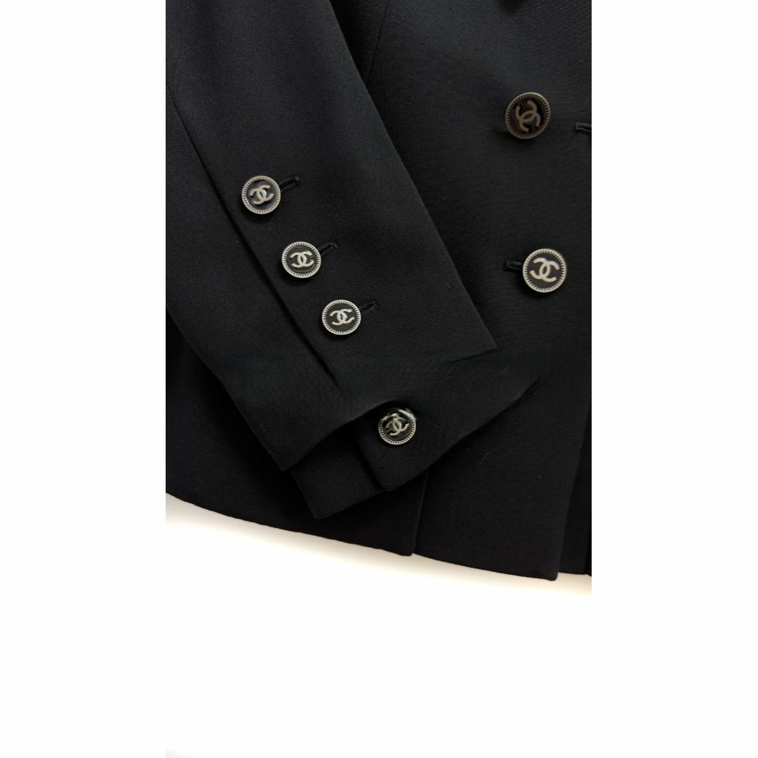 CHANEL - CHANEL シャネル ココマークボタン ダブルブレスト CHANEL - CHANEL シャネル ココマークボタン ダブルブレスト