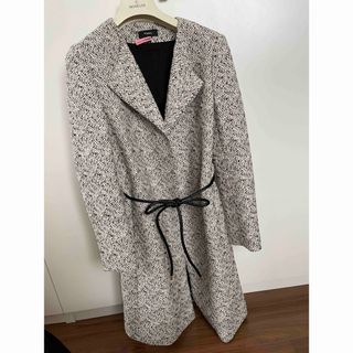 Theory - 美品 セオリー ツイード ロングコート ジャケット ノー Theory - 美品 セオリー ツイード ロングコート ジャケット ノー