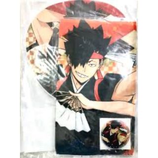 ハイキュー!! 和装応援団セット　缶バッジ　うちわ　タオル　黒尾鉄朗　孤爪研磨(バッジ/ピンバッジ)