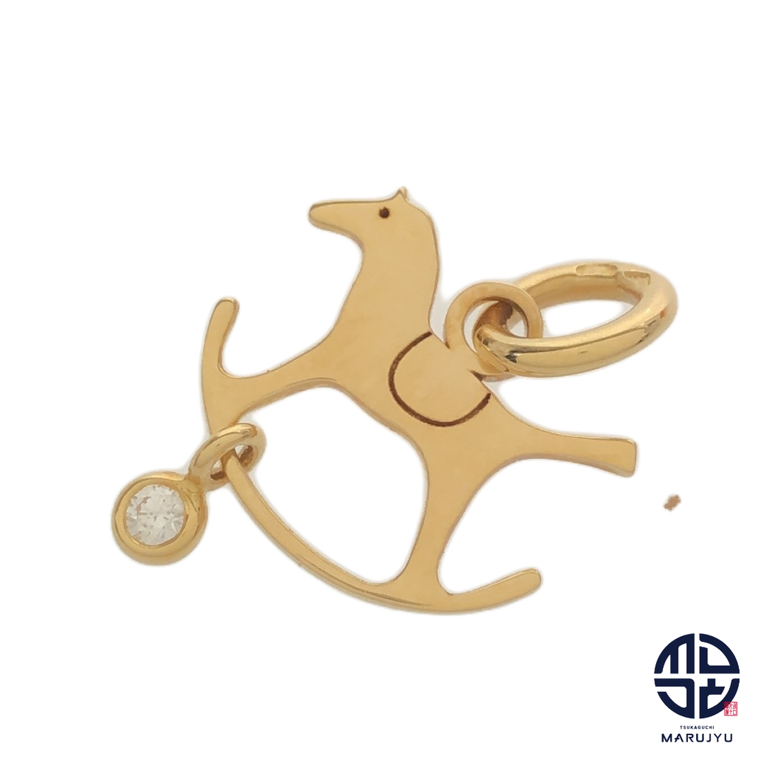 HERMES - HERMES エルメス Au750 18金イエローゴールド K18 ダダ HERMES - HERMES エルメス Au750 18金イエローゴールド K18 ダダ