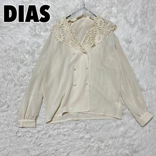 ヴィンテージ(VINTAGE)の♥DIAS♥ 東京ブラウス レースカラー ブラウス ポリシャツ レトロ バブル(シャツ/ブラウス(長袖/七分))