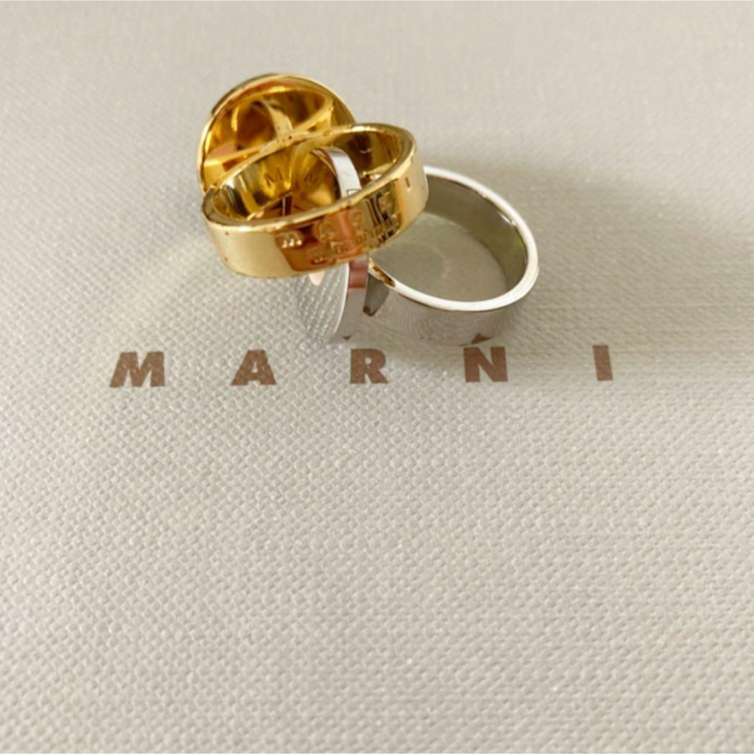 MARNI - ☆MARNI マルニ リング 指輪 2個セット アクセサリーの MARNI - ☆MARNI マルニ リング 指輪 2個セット アクセサリーの
