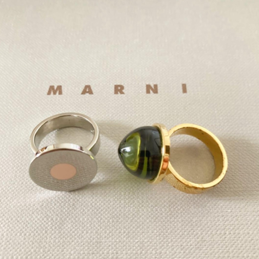 MARNI - ☆MARNI マルニ リング 指輪 2個セット アクセサリーの MARNI - ☆MARNI マルニ リング 指輪 2個セット アクセサリーの