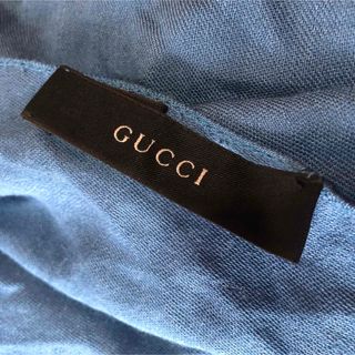 GUCCI(ストール/パシュミナ ・ ブルー・ネイビー/青色系)の GUCCI(ストール/パシュミナ ・ ブルー・ネイビー/青色系)の