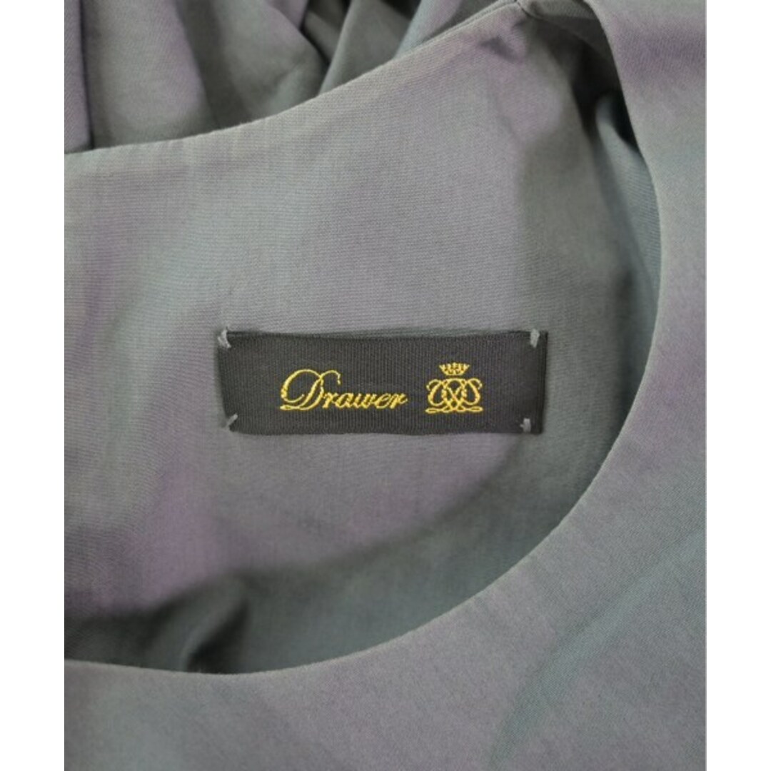 Drawer - Drawer ドロワー ブラウス F ブルーグレー系 【古着 Drawer - Drawer ドロワー ブラウス F ブルーグレー系 【古着