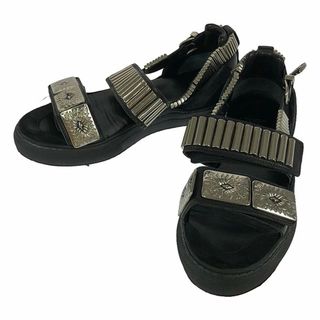 トーガプルラ(TOGA PULLA)のTOGA PULLA / トーガプルラ | 2023SS | AJ664/メタル スニーカーサンダル | 39 | ブラック/シルバー | レディース(サンダル)