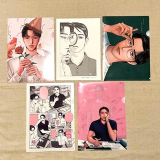 女の園の星　クリアファイル４枚　複製原画１枚　５点セット　和山やま(女性漫画)