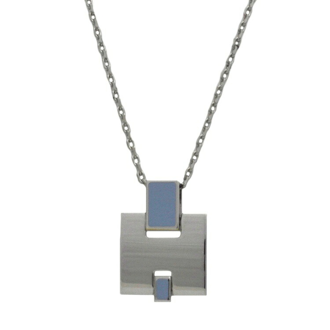 HERMES - エルメス ネックレス シルバー ブルー アイリーン 美品
