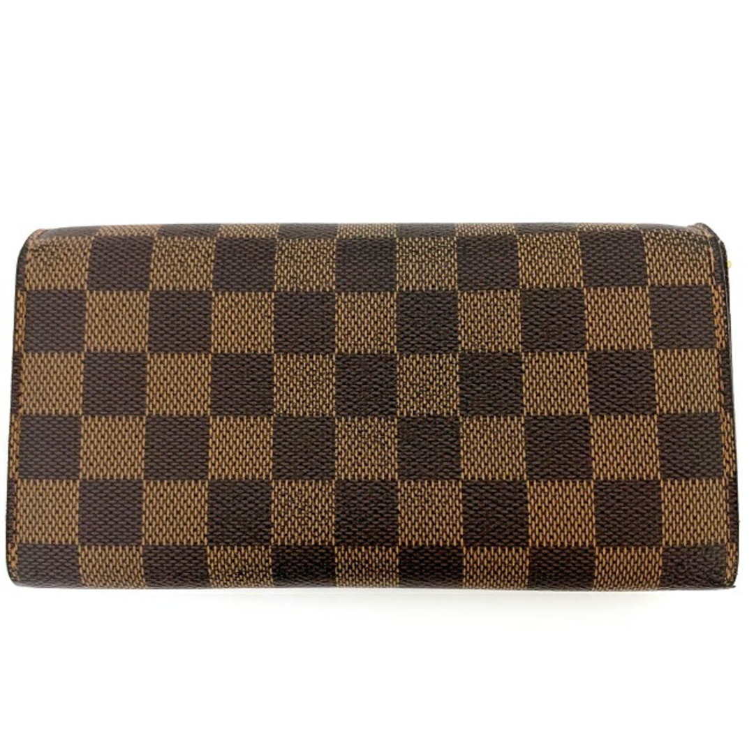 ルイ ヴィトン ポルトフォイユ サラ ダミエ エベヌ 茶色 N61724 ルイ ヴィトン ポルトフォイユ サラ ダミエ エベヌ 茶色 N61724