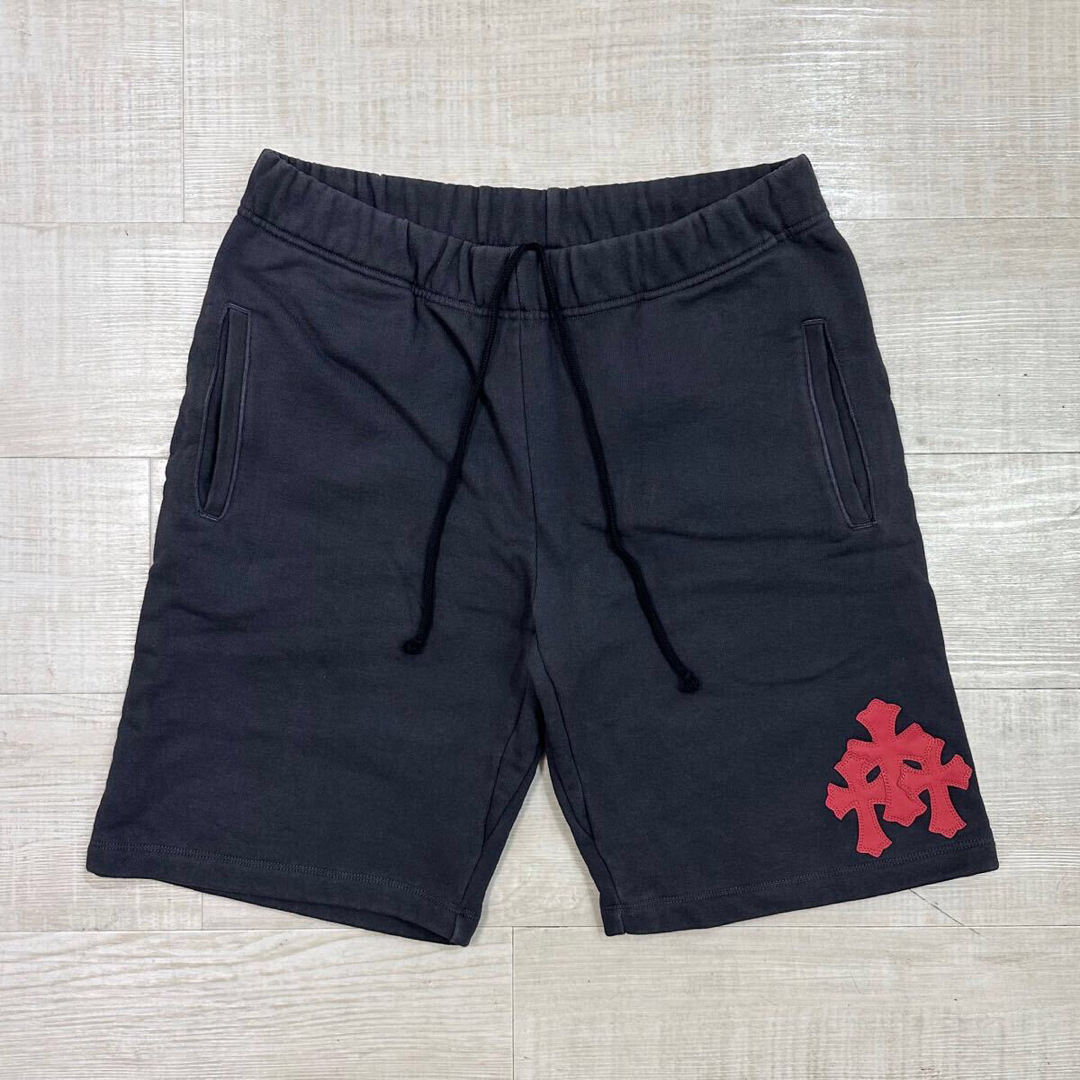 Chrome Hearts - 希少 クロムハーツ スウェット ショーツ レザー Chrome Hearts - 希少 クロムハーツ スウェット ショーツ レザー