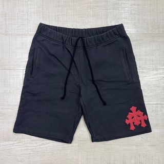 Chrome Hearts - 希少 クロムハーツ スウェット ショーツ レザー Chrome Hearts - 希少 クロムハーツ スウェット ショーツ レザー