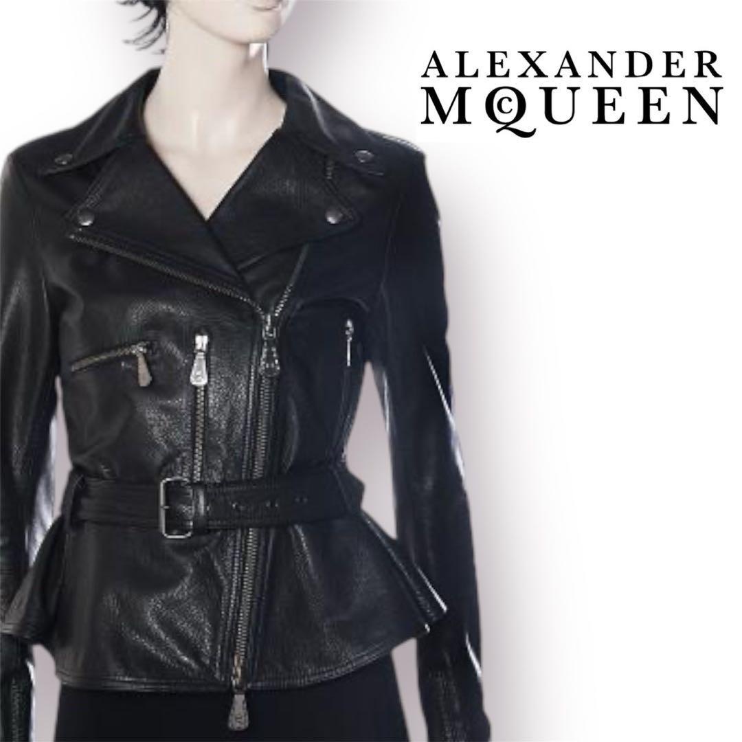 ライダースジャケット Alexander McQueen - Alexander McQueen LEATHER BIKER JACKET