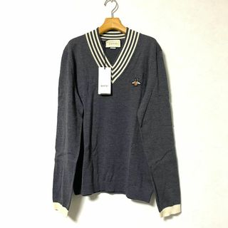 GUCCI - 新品未使用 GUCCI Vネックセーター Mの通販 by しのにー GUCCI - 新品未使用 GUCCI Vネックセーター Mの通販 by しのにー