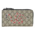 グッチ GUCCI ラウンドファスナー L字ファスナー スネーク 長財布 GGスプリーム ベージュ 575364 中古 新入荷 GU0603