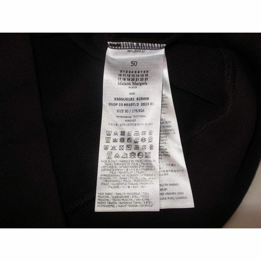 margiela マルジェラ black スウェット size50 23SS margiela マルジェラ black スウェット size50 23SS