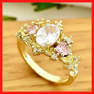 指輪 リング 13号 豪華リング ゴージャス キラキラ パーティー 婚約指輪(リング(指輪))